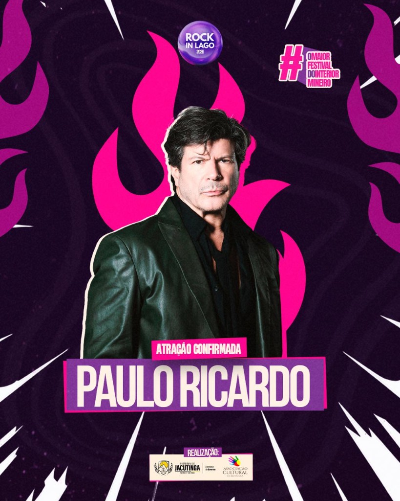 Paulo Ricardo — atração confirmada no Rock In Lago 2026