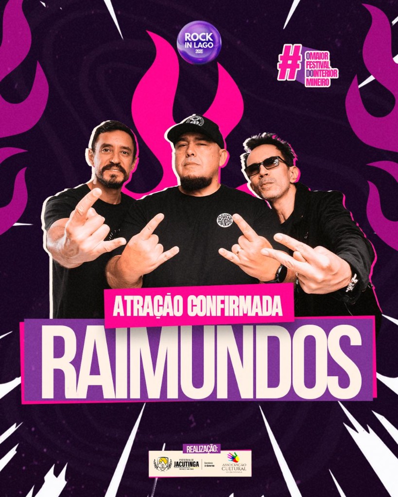Raimundos — atração confirmada no Rock In Lago 2026